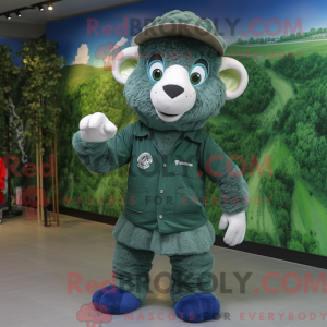 Forest Green Ram mascot...