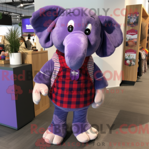 Purple Elephant mascot...