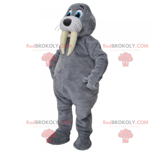 Mascotte de loup avec maillot de sport - Redbrokoly.com