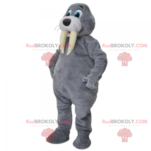 Wolf mascotte met sporttrui - Redbrokoly.com
