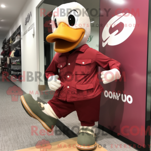 Máscara Maroon Geese com...