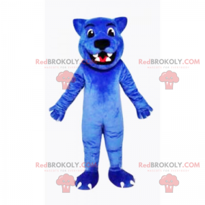 Blaues Wolf Maskottchen - Redbrokoly.com