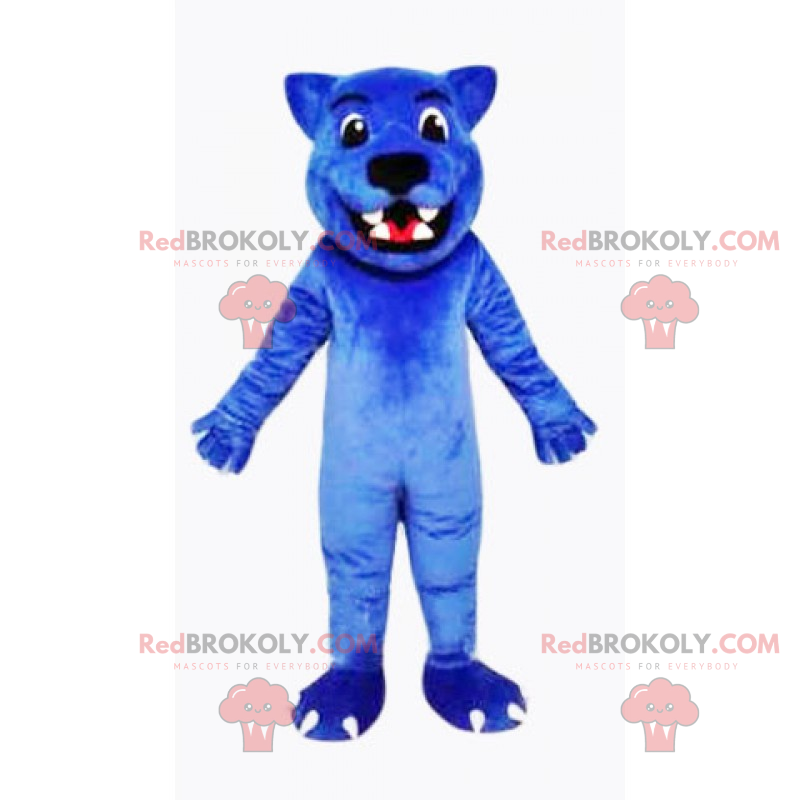 Mascote lobo azul - Redbrokoly.com