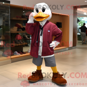 Maroon Geese maskot drakt...