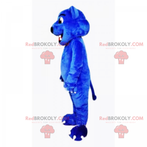 Blaues Wolf Maskottchen - Redbrokoly.com