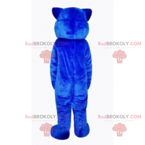 Blauwe wolf mascotte - Redbrokoly.com
