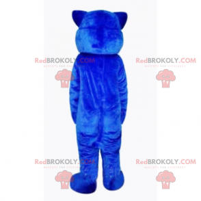 Mascotte de loup bleu - Redbrokoly.com