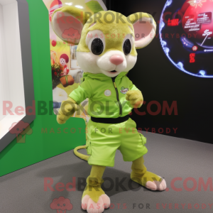 Postava maskota Lime Green...