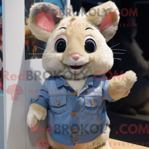Tan Chinchilla maskot...