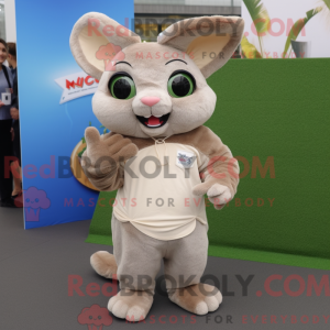 Tan Chinchilla maskot...