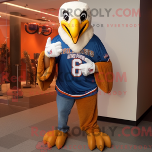 Orange Bald Eagle maskot...