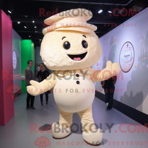 Cream Ice Cream Maskottchen...
