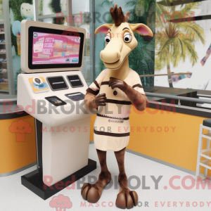 Costume mascotte d okapi...
