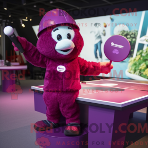 Costume mascotte de table...