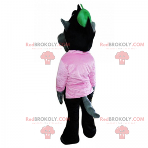 Mascota lobo en pantalones - Redbrokoly.com