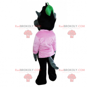 Mascote lobo em calças - Redbrokoly.com