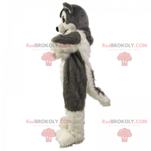 Mascotte del lupo grigio - Redbrokoly.com