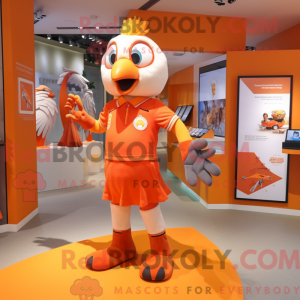 Orange Dove maskot kostume...