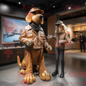 Tan Dog-mascottekostuum...