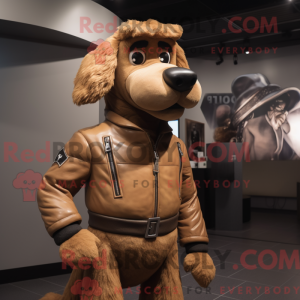 Tan Dog-maskotdraktfigur...