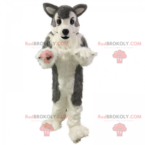 Mascota lobo gris - Redbrokoly.com