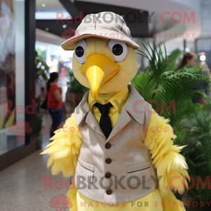 Citrongul Perlehøns maskot...