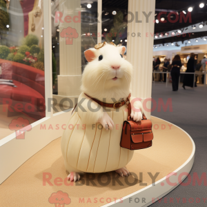 Cream Guinea Pig mascot...