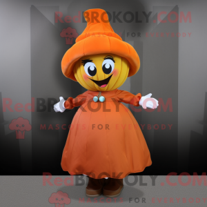 Rust Pumpkin mascot costume...