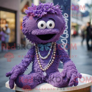 Costume mascotte de Purple...