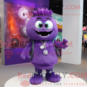 Costume mascotte de Purple...