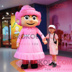Disfraz de mascota rosa...