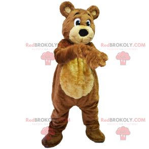 Maskot vydry v lyžařském oblečení - Redbrokoly.com