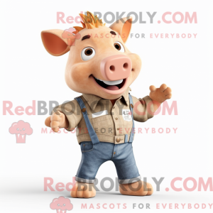 Postava maskota Tan Pig...