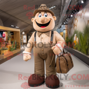 Tan Steak mascot costume...