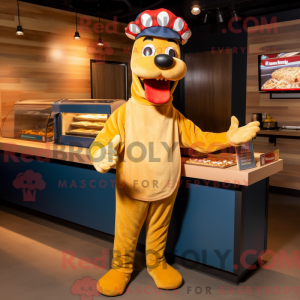 Maskotdrakt Gold Hot...