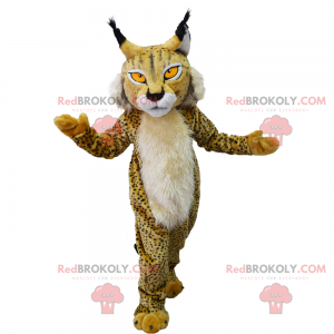 Lynx maskot med fläckar - Redbrokoly.com