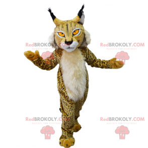 Lynx maskot med fläckar - Redbrokoly.com