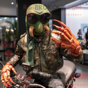Olive Lobster maskot...