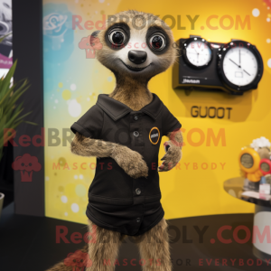 Black Meerkat mascot...
