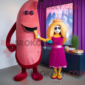 Disfraz de mascota Magenta...
