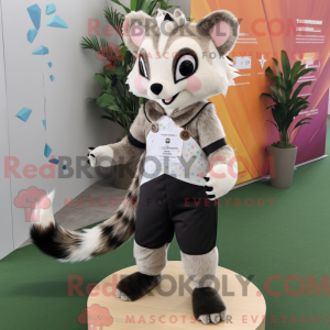 Crème civet-mascottekostuum...
