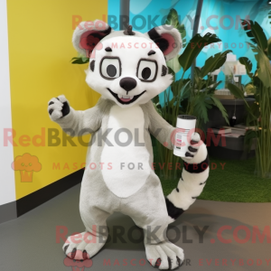 Cream Civet maskot kostume...