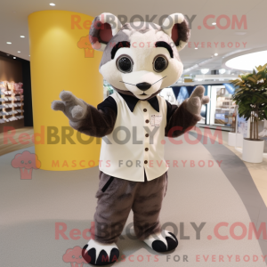 Crème civet-mascottekostuum...