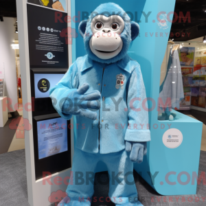 Hemelsblauw chimpansee...
