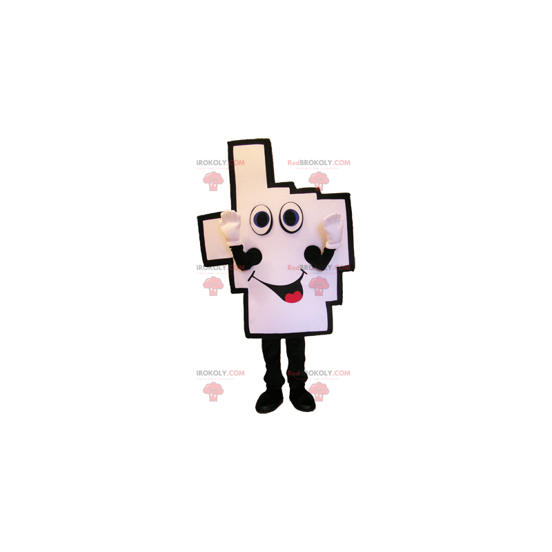 Mascote da mão do pixel - Redbrokoly.com