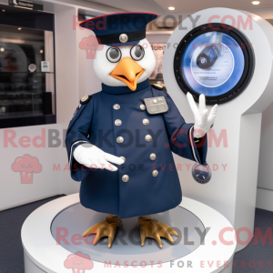 Navy Pigeon maskot kostume...