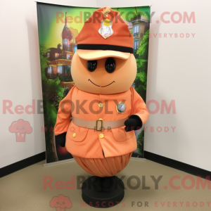 Peach Army Soldier mascotte...