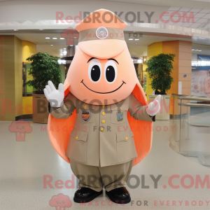 Peach Army Soldier mascotte...