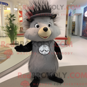 Gray Porcupine mascot...
