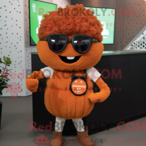 Rust blomkål maskot drakt...